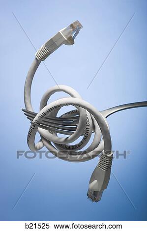 ethernet cable on a fork View Large Photo Image Stock Photography - ethernet cable on a fork. Fotosearch