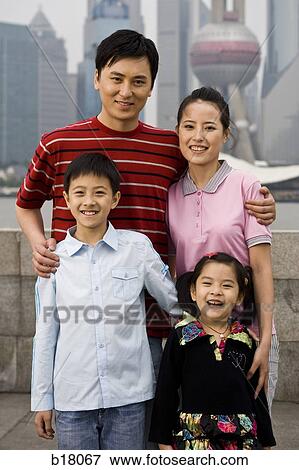Stock Photo - Family of four.. Fotosearch