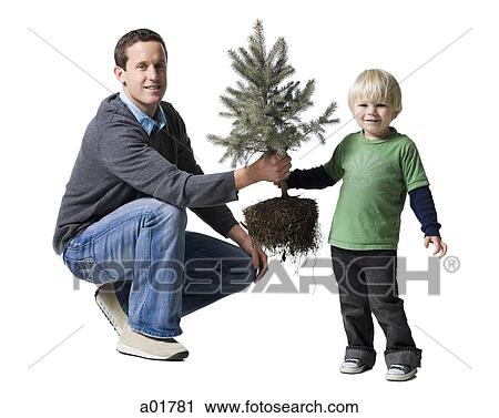 father and son with a tree View Large Photo Image Stock Image - father and son with a tree. Fotosearch
