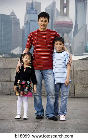 Father with son and daughter. View Large Photo Image Stock Photo - Father with son and daughter.. Fotosearch