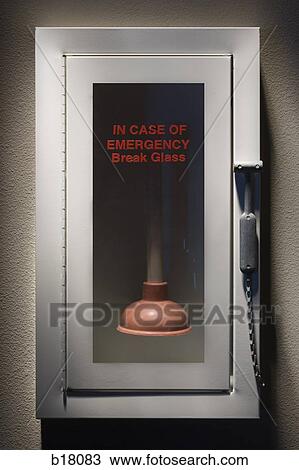 Fire alarm with a toilet plunger inside. View Large Photo Image Stock Image - Fire alarm with a toilet plunger inside.. Fotosearch