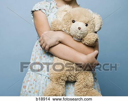 girl hugging teddy bear. View Large Photo Image Picture - girl hugging teddy bear.. Fotosearch
