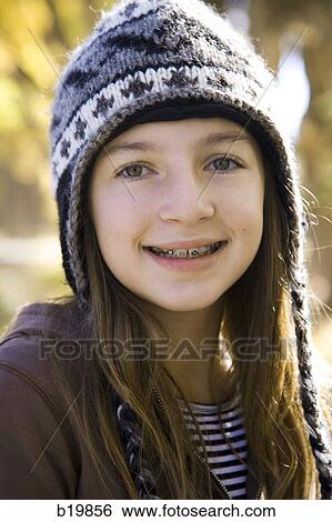 girl with braces View Large Photo Image Stock Photograph - girl with braces. Fotosearch