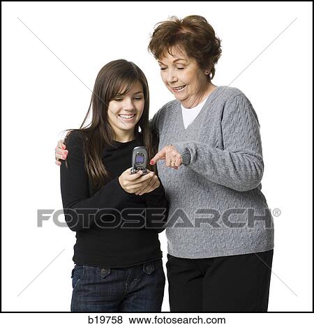 grandmother and granddaughter View Large Photo Image Stock Photo - grandmother and granddaughter. Fotosearch
