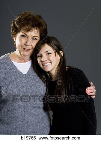 grandmother and granddaughter View Large Photo Image Stock Photograph - grandmother and granddaughter. Fotosearch