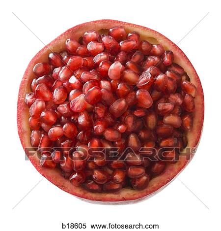 Half of a pomegranate. View Large Photo Image Stock Photography - Half of a pomegranate.. Fotosearch