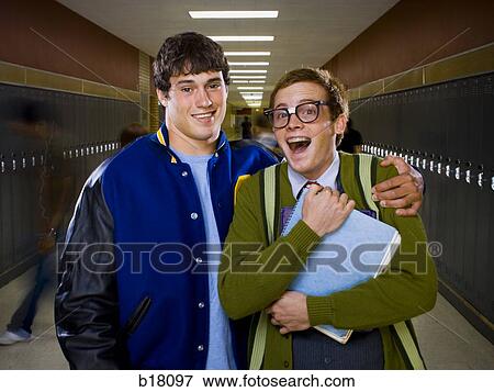 High School Jock and Nerd. View Large Photo Image Stock Photo - High School Jock and Nerd.. Fotosearch