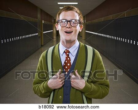 High School Nerd. View Large Photo Image Stock Image - High School Nerd.. Fotosearch