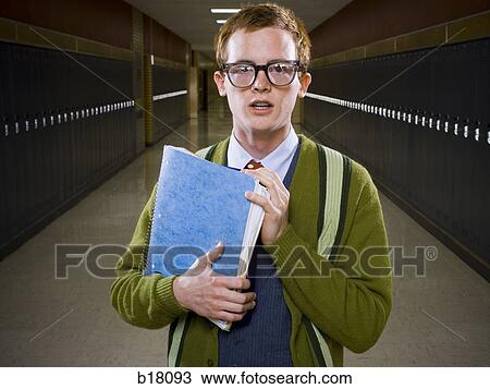 Stock Image - High School Nerd.. Fotosearch