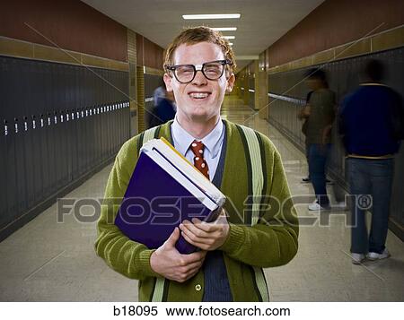 Stock Photography - High School Nerd.. Fotosearch