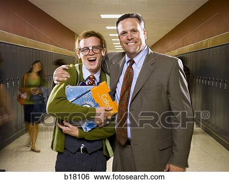 High School Principal and High School Nerd. View Large Photo Image Stock Photograph - High School Principal and High School Nerd.. Fotosearch