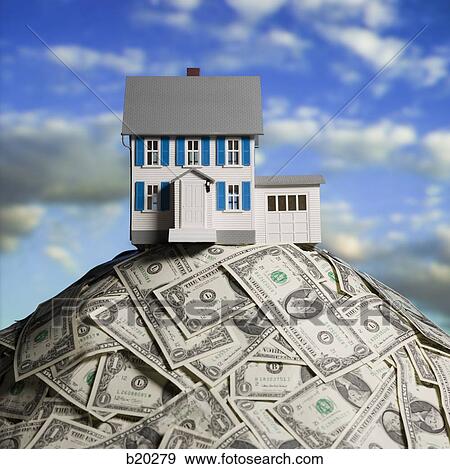 house on a pile of dollars View Large Photo Image Stock Photo - house on a pile of dollars. Fotosearch