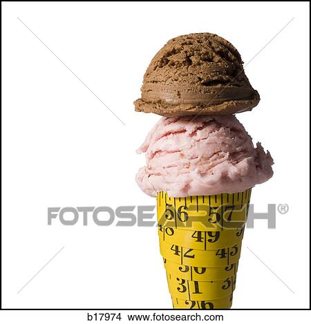 2 scoop ice cream cone