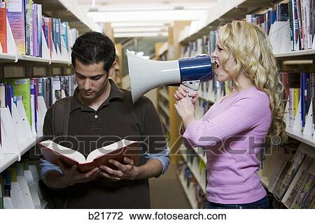 Stock Image - in the library. Fotosearch