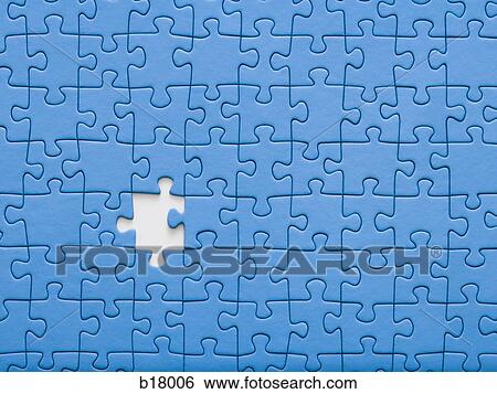 Jigsaw puzzle with a missing piece. View Large Photo Image Stock Photograph - Jigsaw puzzle with a missing piece.. Fotosearch