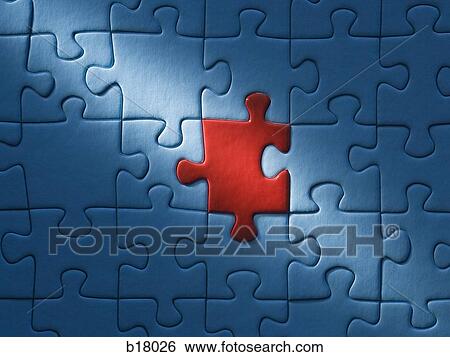 Jigsaw puzzle with a missing piece. View Large Photo Image Stock Photograph - Jigsaw puzzle with a missing piece.. Fotosearch