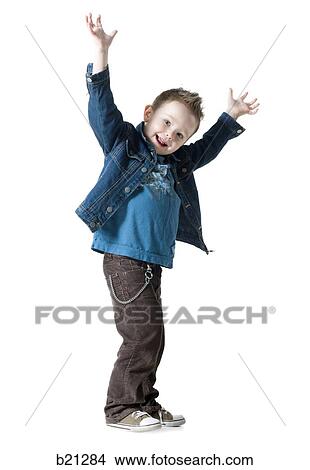 little boy in a jean jacket View Large Photo Image Picture - little boy in a jean jacket. Fotosearch