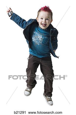 little boy in a jean jacket View Large Photo Image Stock Image - little boy in a jean jacket. Fotosearch