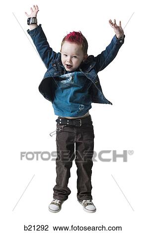 little boy in a jean jacket View Large Photo Image Stock Image - little boy in a jean jacket. Fotosearch