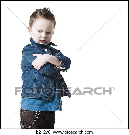 little boy in a jean jacket View Large Photo Image Stock Photograph - little boy in a jean jacket. Fotosearch