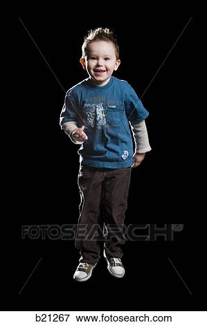 little boy jumping View Large Photo Image Stock Photo - little boy jumping. Fotosearch