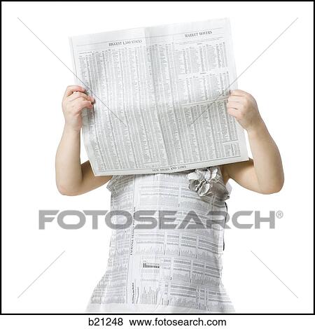little girl in a newspaper dress View Large Photo Image Stock Photo - little girl in a newspaper dress. Fotosearch