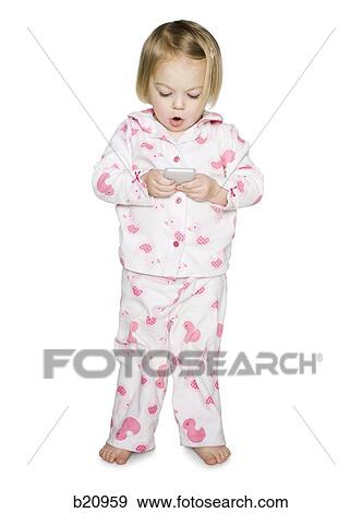 little girl in pajamas View Large Photo Image Stock Photo - little girl in pajamas. Fotosearch