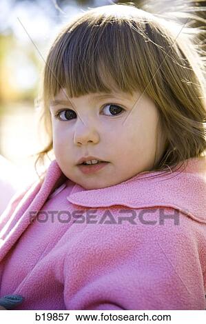 little girl in pink View Large Photo Image Stock Photo - little girl in pink. Fotosearch