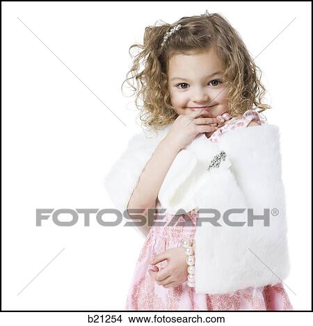 little girl playing dress up View Large Photo Image Picture - little girl playing dress up. Fotosearch