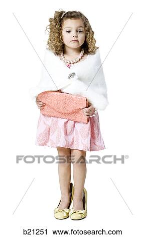 little girl playing dress up View Large Photo Image Stock Image - little girl playing dress up. Fotosearch