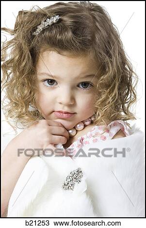 little girl playing dress up View Large Photo Image Stock Image - little girl playing dress up. Fotosearch