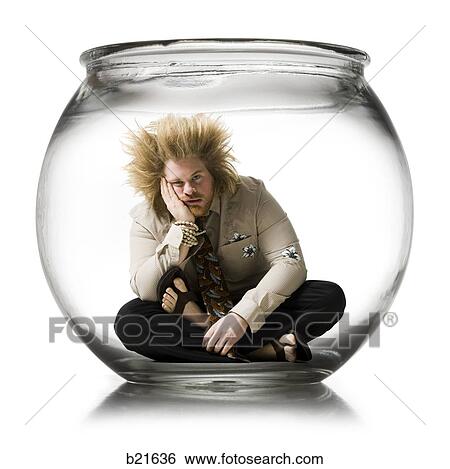 man in a fish bowl View Large Photo Image Stock Photograph - man in a fish bowl. Fotosearch