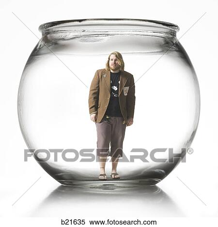 man in a fish bowl View Large Photo Image Stock Photography - man in a fish bowl. Fotosearch