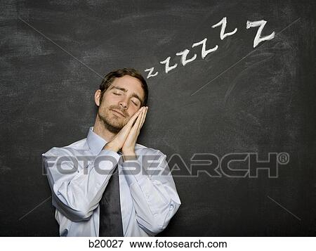 Stock Photo - man sleeping. Fotosearch