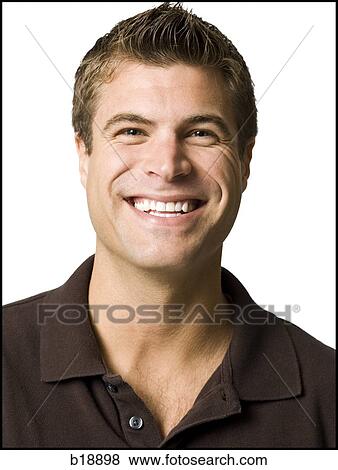 Stock Photo - man smiling.. Fotosearch