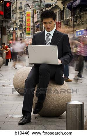 man with a laptop View Large Photo Image Stock Photograph - man with a laptop. Fotosearch