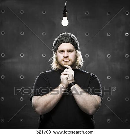 man with a light bulb View Large Photo Image Stock Image - man with a light bulb. Fotosearch