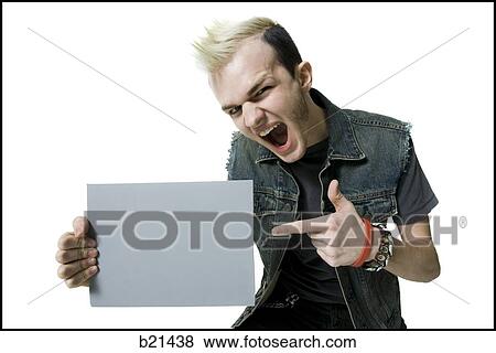 man with a mohawk View Large Photo Image Stock Photo - man with a mohawk. Fotosearch
