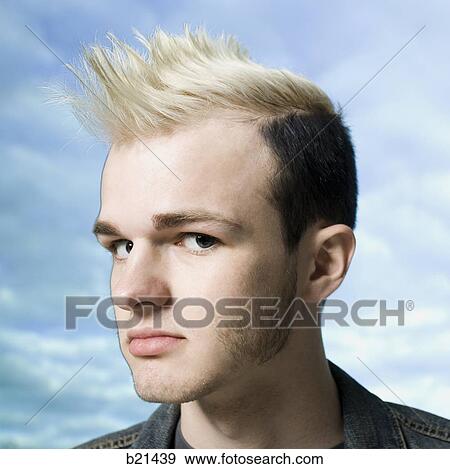 man with a mohawk View Large Photo Image Stock Photo - man with a mohawk. Fotosearch
