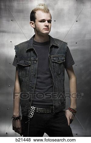 man with a mohawk View Large Photo Image Stock Photo - man with a mohawk. Fotosearch