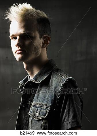 man with a mohawk View Large Photo Image Stock Photo - man with a mohawk. Fotosearch