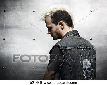 man with a mohawk View Large Photo Image Stock Photograph - man with a mohawk. Fotosearch