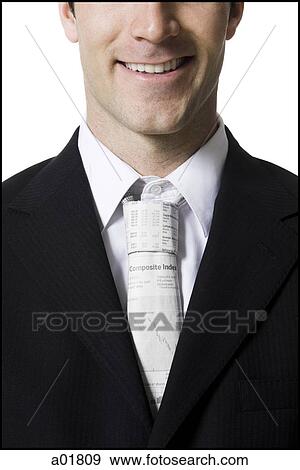 man with a white tie View Large Photo Image Stock Photo - man with a white tie. Fotosearch