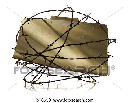 Manila file folder surrounded by barbed wire. View Large Photo Image Stock Image - Manila file folder surrounded by barbed wire.. Fotosearch