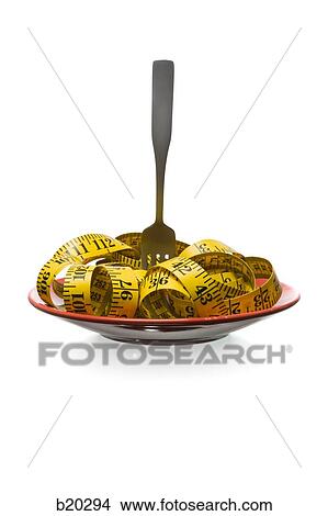measuring tape as a plate of pasta View Large Photo Image Picture - measuring tape as a plate of pasta. Fotosearch