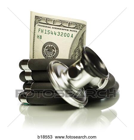 Money wrapped in a stethoscope. View Large Photo Image Stock Image - Money wrapped in a stethoscope.. Fotosearch