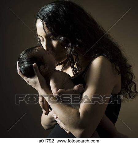 Stock Image - mother and baby. Fotosearch