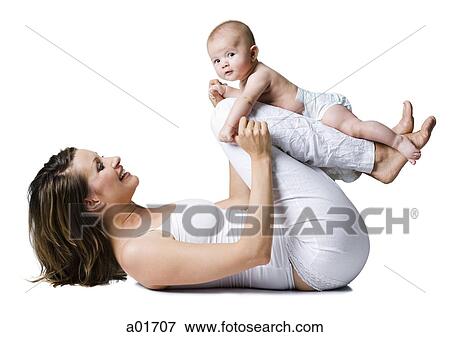 Mother and baby. View Large Photo Image Stock Photo - Mother and baby.. Fotosearch