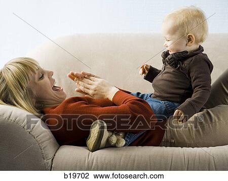 Stock Image - mother and child. Fotosearch