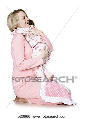 mother and daughter in pajamas View Large Photo Image Stock Photograph - mother and daughter in pajamas. Fotosearch